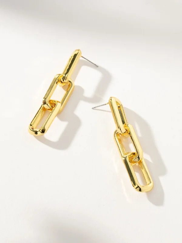 Women's Earrings – Elegant Designs for Every Personality--Triple Link Earrings