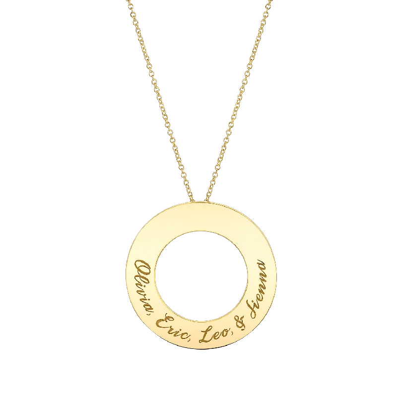 Shop Classic Women's Necklaces & Pendants with a Modern Twist-Engraved Circle Disc Necklace Shop Classic Women's Necklaces & Pendants with a Modern Twist-Engraved Circle Disc Necklace