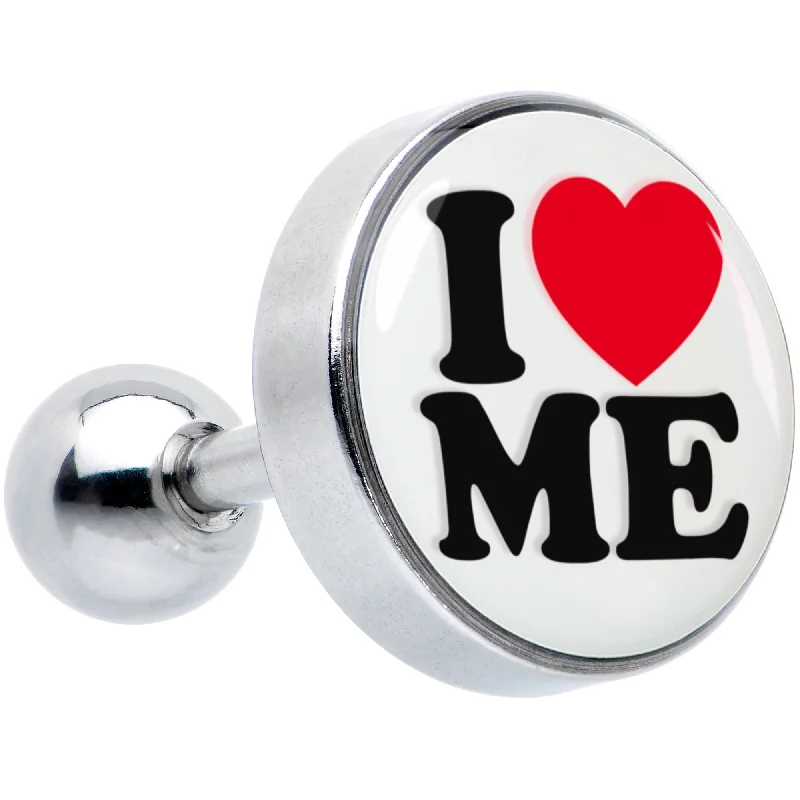 Women's Earrings – Elegant Designs for Every Personality--16 Gauge 1/4 I Love Me Cartilage Tragus Earring Women's Earrings – Elegant Designs for Every Personality--16 Gauge 1/4 I Love Me Cartilage Tragus Earring