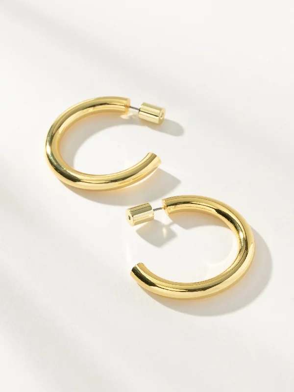 Women's Earrings – Elegant Designs for Every Personality--Effortless Tube Hoop Earrings Women's Earrings – Elegant Designs for Every Personality--Effortless Tube Hoop Earrings