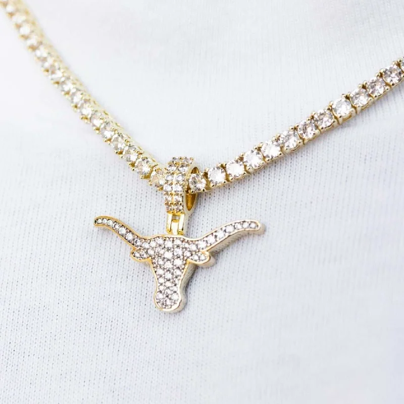 Exclusive Men's Necklaces & Pendants for the Modern Gentleman-Texas Longhorns Official NCAA Micro Logo Pendant Exclusive Men's Necklaces & Pendants for the Modern Gentleman-Texas Longhorns Official NCAA Micro Logo Pendant