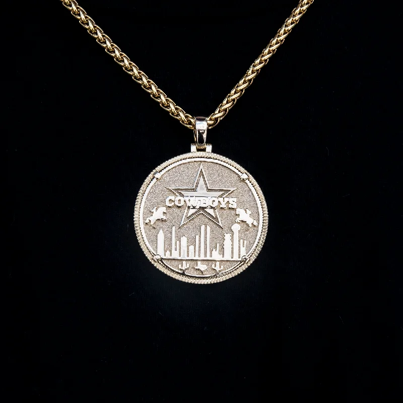 Exclusive Men's Necklaces & Pendants for the Modern Gentleman-Dallas Cowboys Official NFL Coin Pendant Exclusive Men's Necklaces & Pendants for the Modern Gentleman-Dallas Cowboys Official NFL Coin Pendant