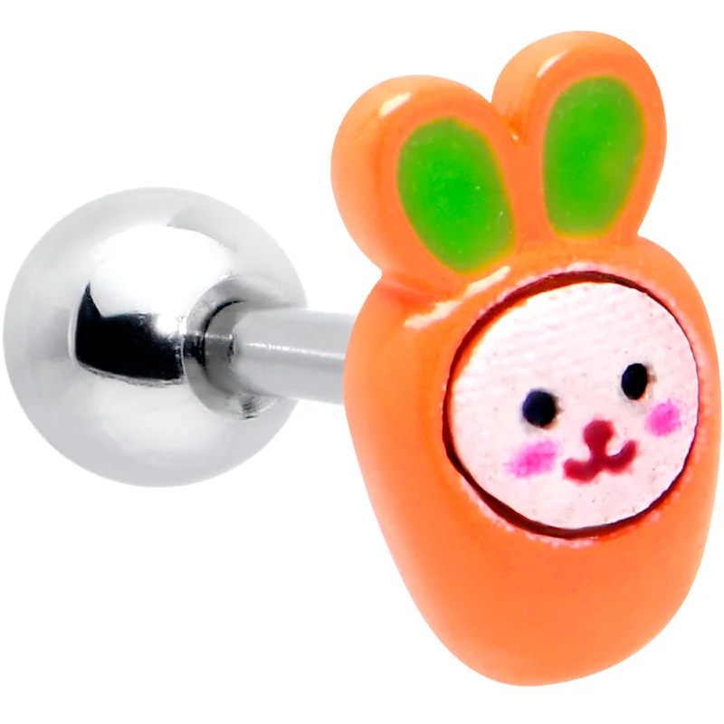 Women's Earrings – Elegant Designs for Every Personality--16 Gauge 1/4 Surprise Carrot Easter Bunny Cartilage Tragus Earring Women's Earrings – Elegant Designs for Every Personality--16 Gauge 1/4 Surprise Carrot Easter Bunny Cartilage Tragus Earring