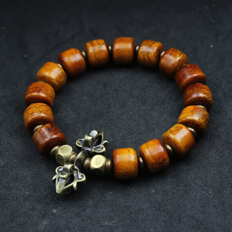 Fashionable Bracelets for Men with Nature Elements-Buddha Stones Yak Bone Copper Strength Bracelet Fashionable Bracelets for Men with Nature Elements-Buddha Stones Yak Bone Copper Strength Bracelet
