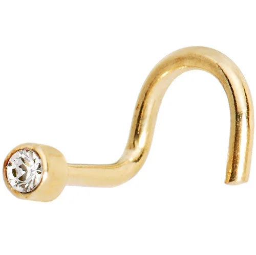 Affordable and Stylish Nose Rings -Solid 14KT Yellow Gold 0.1 ct Genuine Diamond Nose Ring Affordable and Stylish Nose Rings -Solid 14KT Yellow Gold 0.1 ct Genuine Diamond Nose Ring