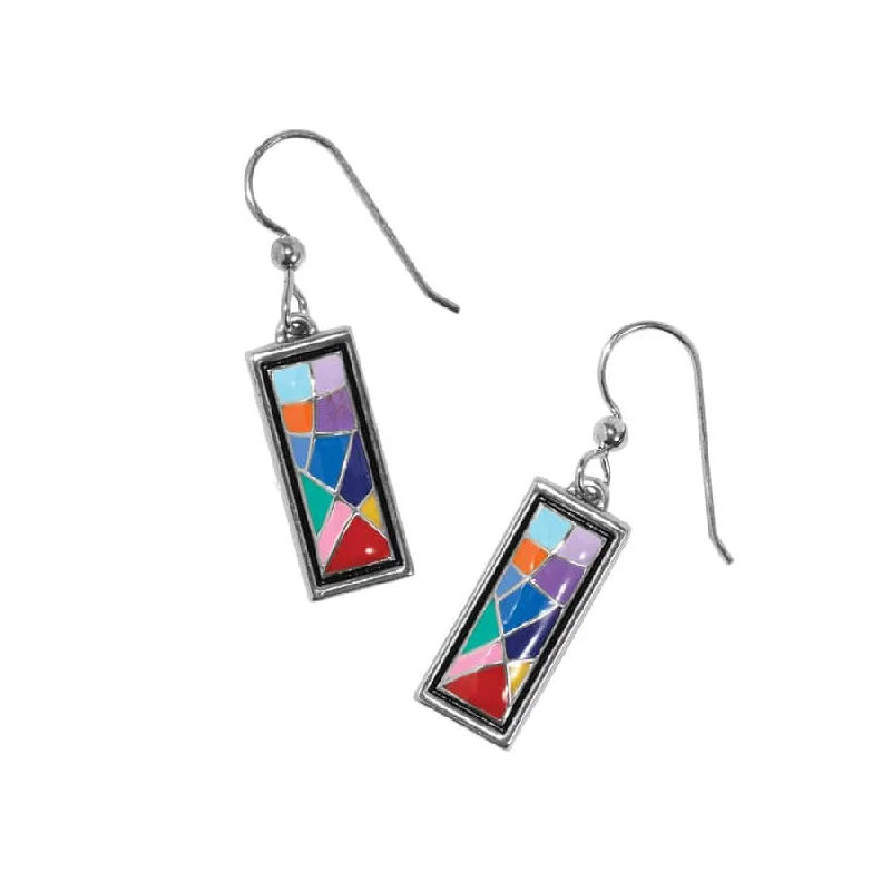 Women's Earrings – Elegant Designs for Every Personality--Colormix Block French Wire Earrings