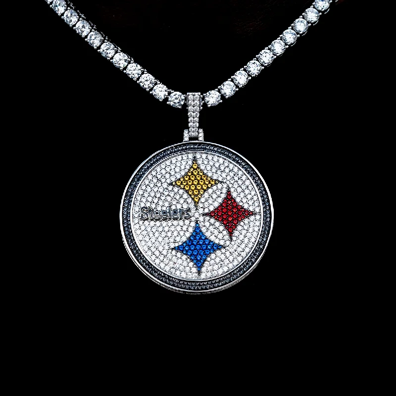 Exclusive Men's Necklaces & Pendants for the Modern Gentleman-Large Pittsburgh Steelers Official NFL Pendant Exclusive Men's Necklaces & Pendants for the Modern Gentleman-Large Pittsburgh Steelers Official NFL Pendant