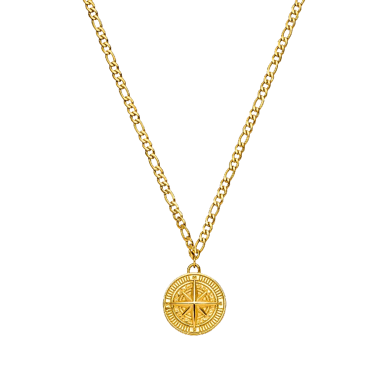 Shop Classic Women's  Necklaces & Pendants with a Modern Twist-Compass Men Kette
