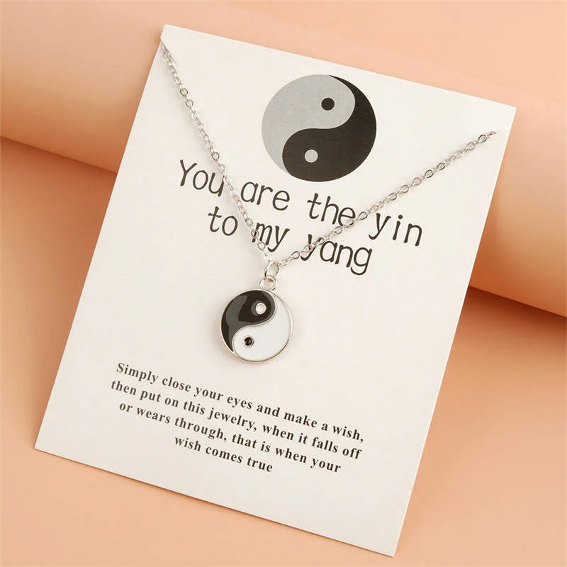 Shop Classic Women's Necklaces & Pendants with a Modern Twist-Buddha Stones 2Pcs Yin Yang Harmony Balance Necklace Pendant Shop Classic Women's Necklaces & Pendants with a Modern Twist-Buddha Stones 2Pcs Yin Yang Harmony Balance Necklace Pendant