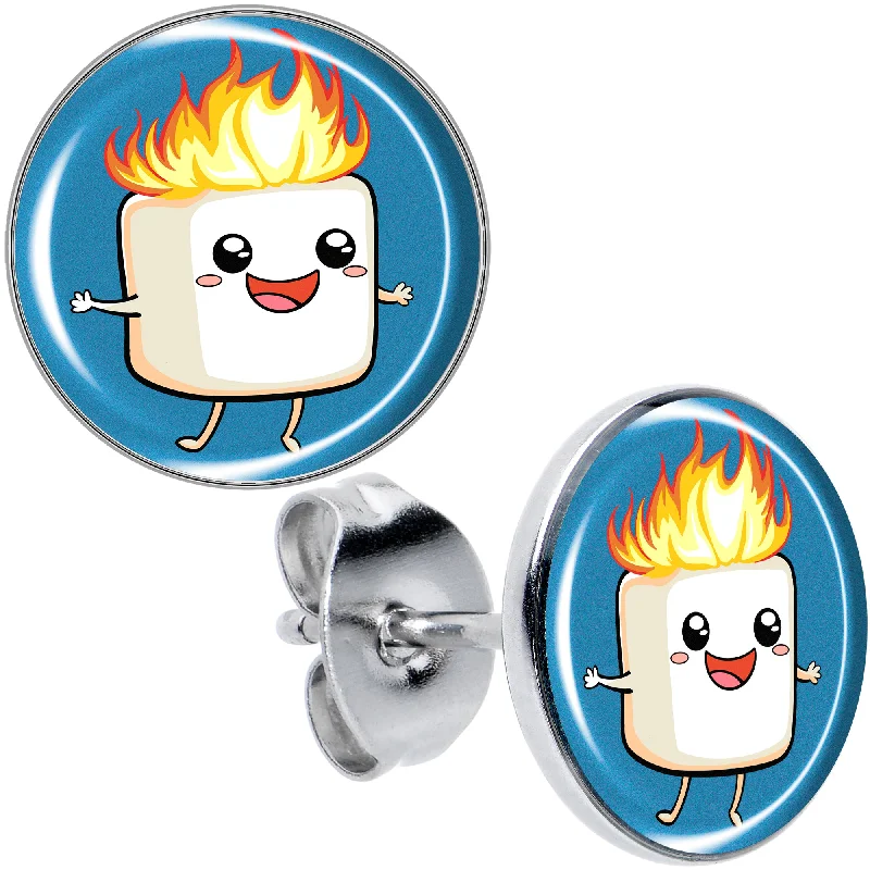 Women's Earrings – Elegant Designs for Every Personality--Burning Marshmallow Stud Earrings Women's Earrings – Elegant Designs for Every Personality--Burning Marshmallow Stud Earrings
