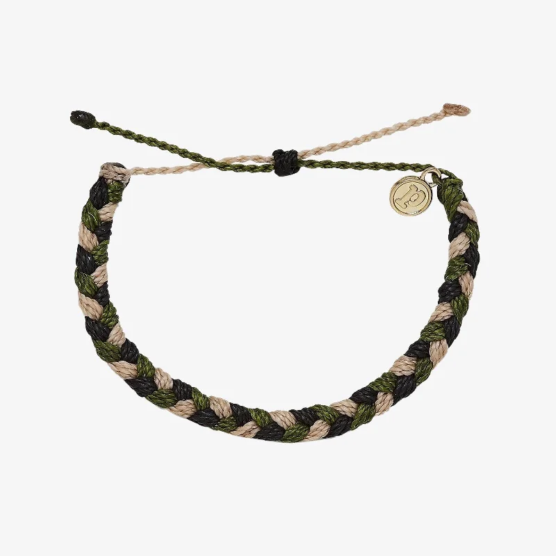 Unique Bracelets for Men-For the Troops Braided Bracelet