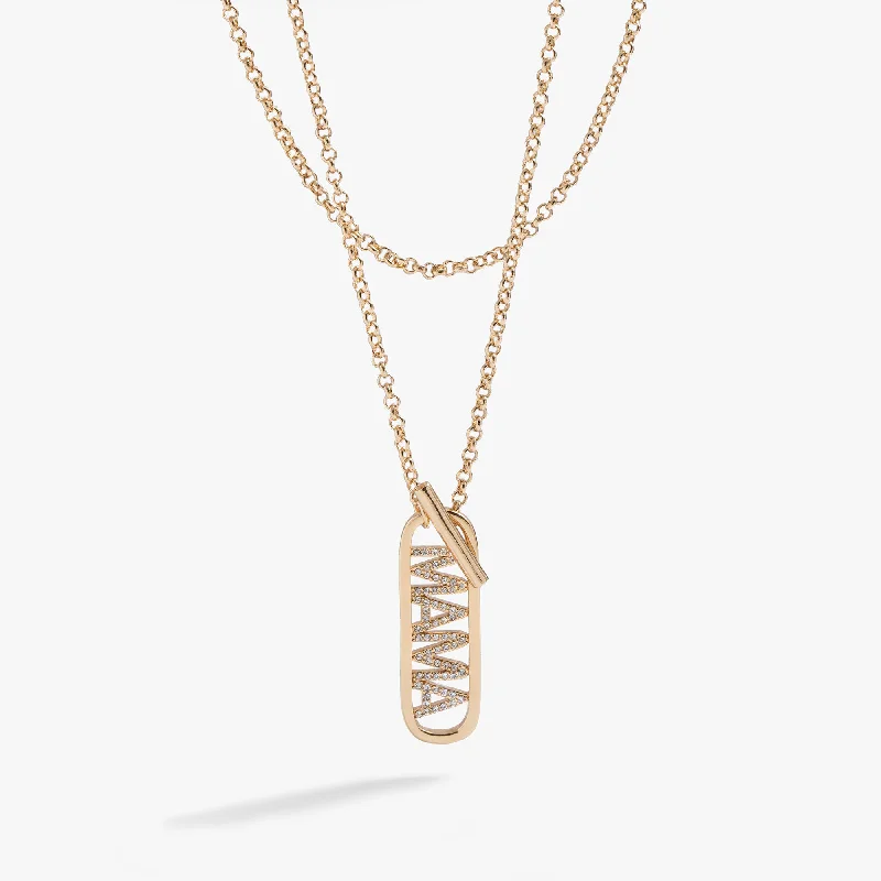 Shop Classic Women's Necklaces & Pendants with a Modern Twist-Mama Toggle Pendant Necklace Shop Classic Women's Necklaces & Pendants with a Modern Twist-Mama Toggle Pendant Necklace