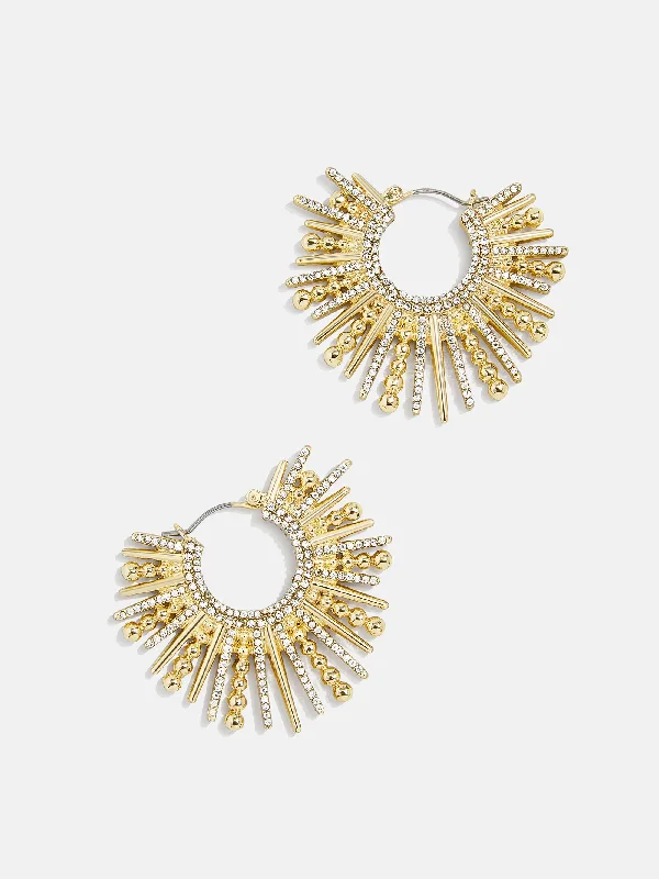 Women's Earrings – Elegant Designs for Every Personality--Jaskamal Earrings - Large Pavé/Gold Women's Earrings – Elegant Designs for Every Personality--Jaskamal Earrings - Large Pavé/Gold