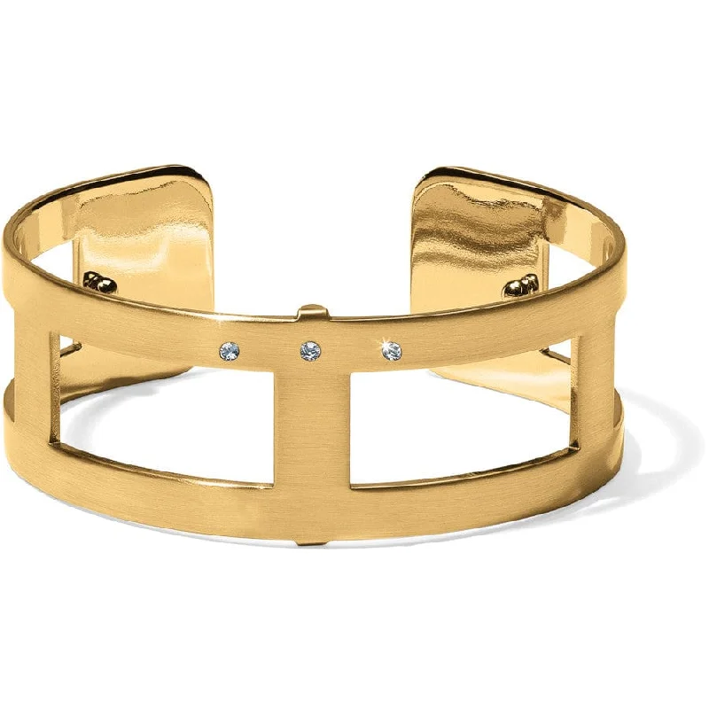 Colored Stone Bangles for Women-Christo Pasadena Narrow Cuff Bracelet