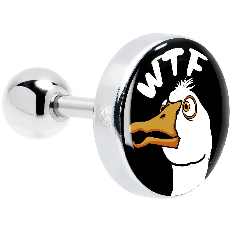Women's Earrings – Elegant Designs for Every Personality--16 Gauge 1/4 WTF Duck Tragus Cartilage Earring