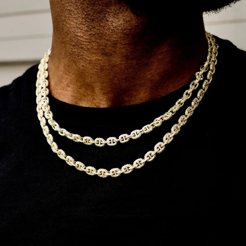 Exclusive Men's Necklaces & Pendants for the Modern Gentleman-Micro Valentina Chain in Yellow Gold Exclusive Men's Necklaces & Pendants for the Modern Gentleman-Micro Valentina Chain in Yellow Gold