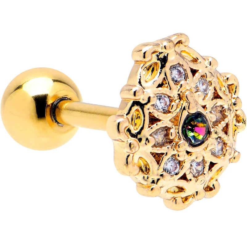 Women's Earrings – Elegant Designs for Every Personality--16 Gauge 1/4 Vitrail Gem Gold Tone Blossom Bloom Cartilage Earring Women's Earrings – Elegant Designs for Every Personality--16 Gauge 1/4 Vitrail Gem Gold Tone Blossom Bloom Cartilage Earring
