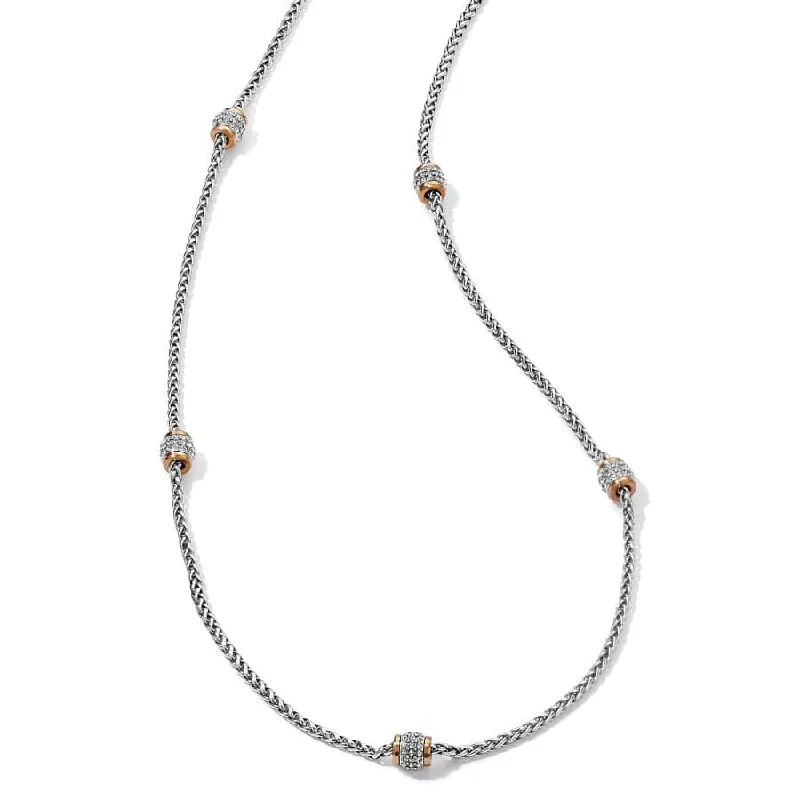 Shop Classic Women's Necklaces & Pendants with a Modern Twist-Meridian Two Tone Long Necklace Shop Classic Women's Necklaces & Pendants with a Modern Twist-Meridian Two Tone Long Necklace