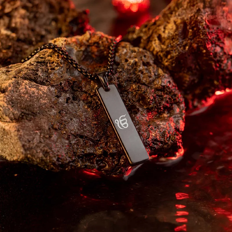 Exclusive Men's Necklaces & Pendants for the Modern Gentleman-Ik Onkar Spiritual Mini Tag Necklace Exclusive Men's Necklaces & Pendants for the Modern Gentleman-Ik Onkar Spiritual Mini Tag Necklace
