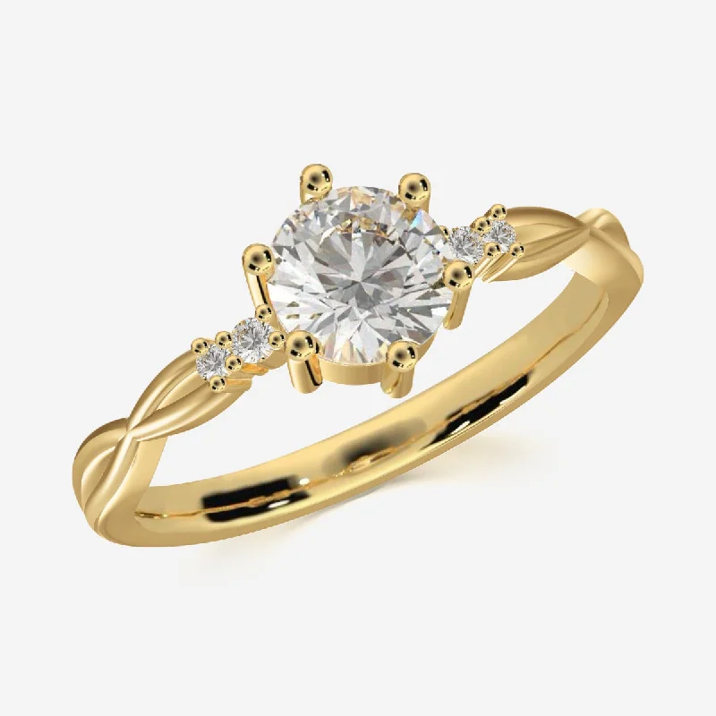 Chic Women's Rings for Fashion-Forward Looks-Spiral Eternity Ring