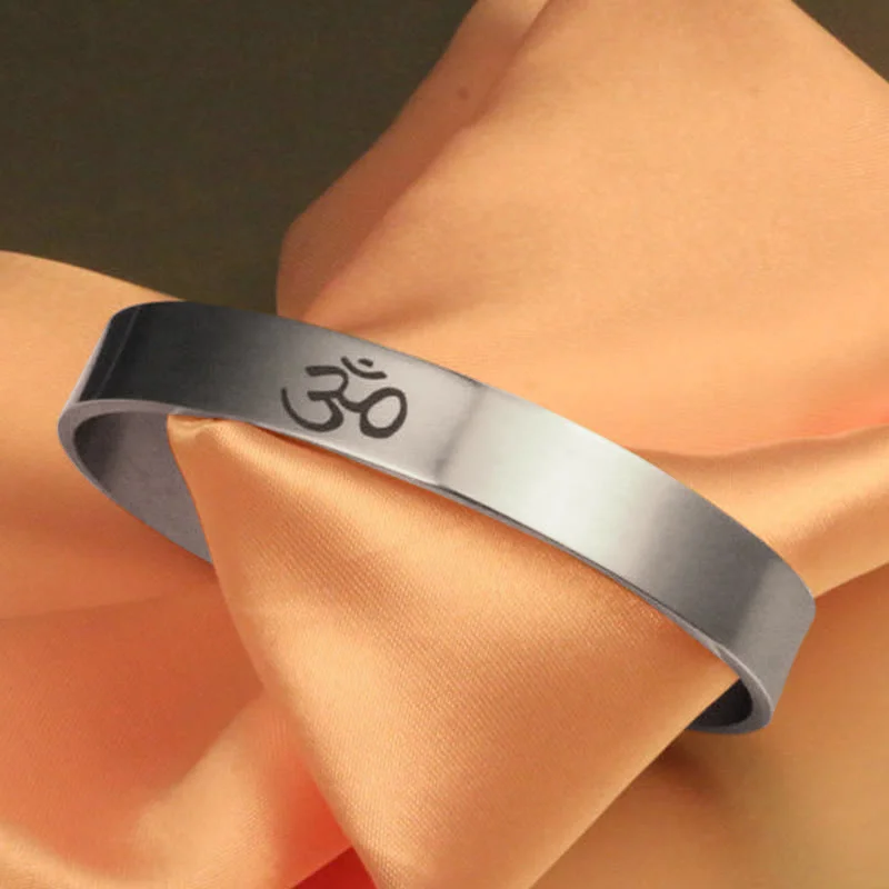 Simple Wooden Bangles for Women-Buddha Stones Tibetan OM Symbol Mindfulness Cuff Bracelet Bangle Simple Wooden Bangles for Women-Buddha Stones Tibetan OM Symbol Mindfulness Cuff Bracelet Bangle
