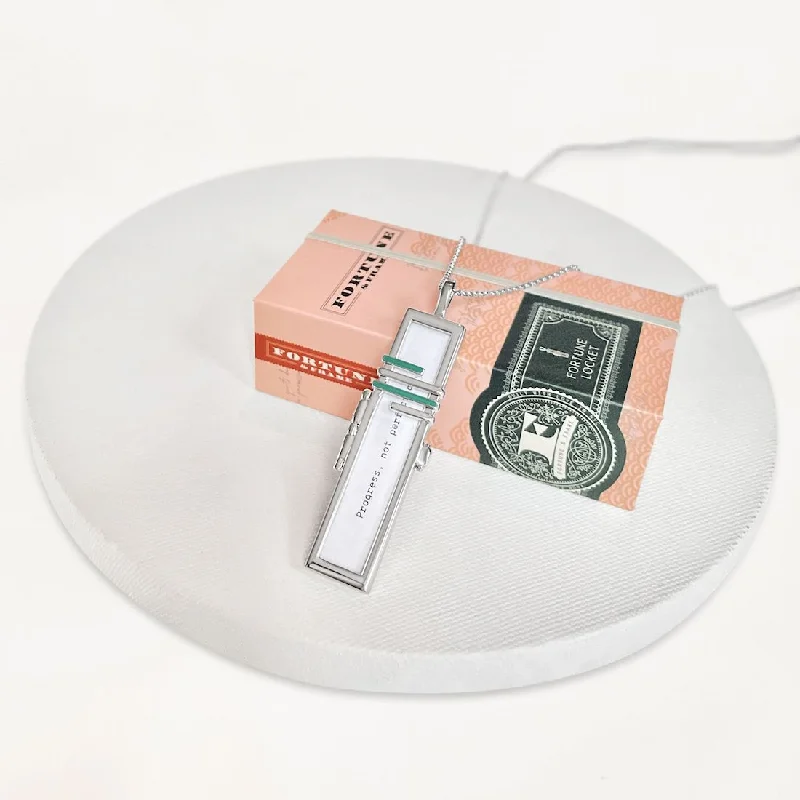 Shop Classic Women's  Necklaces & Pendants with a Modern Twist-Between The Lines Fortune Locket - Silver