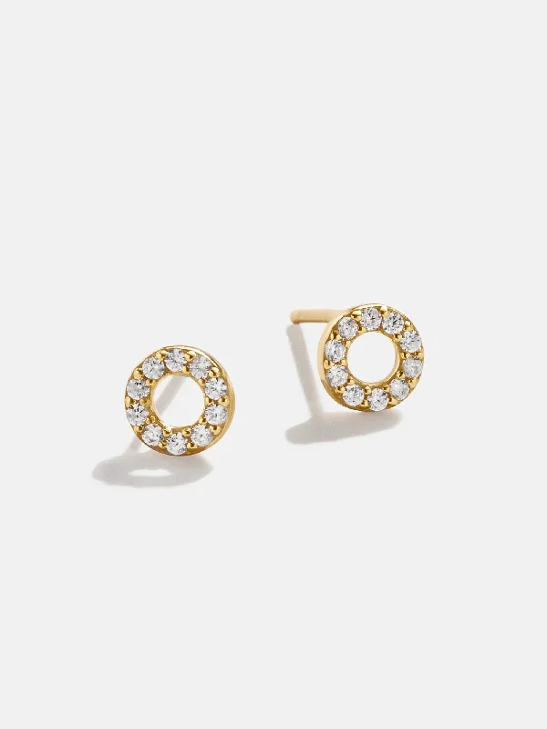 Women's Earrings – Elegant Designs for Every Personality--Valeria 18K Gold Earrings - Gold/Pavé