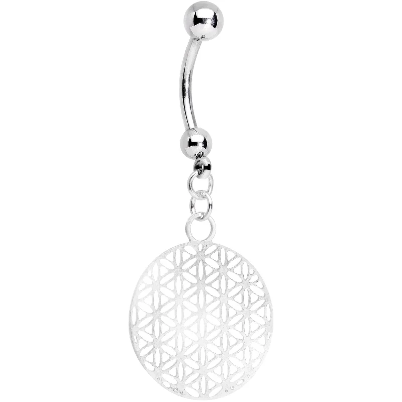 Comfortable Belly Rings for Daily Fashion -Handcrafted Geometric Refraction Dangle Belly Ring Comfortable Belly Rings for Daily Fashion -Handcrafted Geometric Refraction Dangle Belly Ring