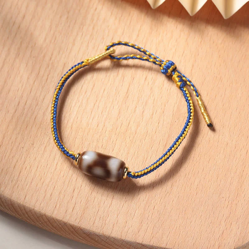 Trendy Bracelets with Beaded Charms for Men-Buddha Stones Tibetan Three-eyed Dzi Bead Luck Happiness Bracelet Trendy Bracelets with Beaded Charms for Men-Buddha Stones Tibetan Three-eyed Dzi Bead Luck Happiness Bracelet