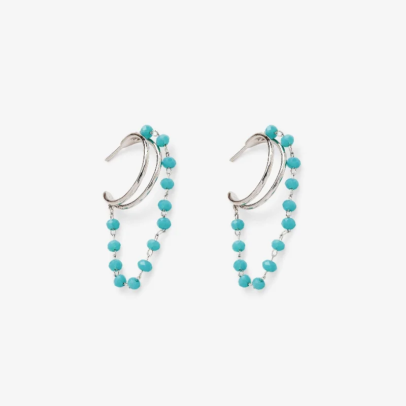 Women's Earrings – Elegant Designs for Every Personality--Neon Chain Hoop Earring