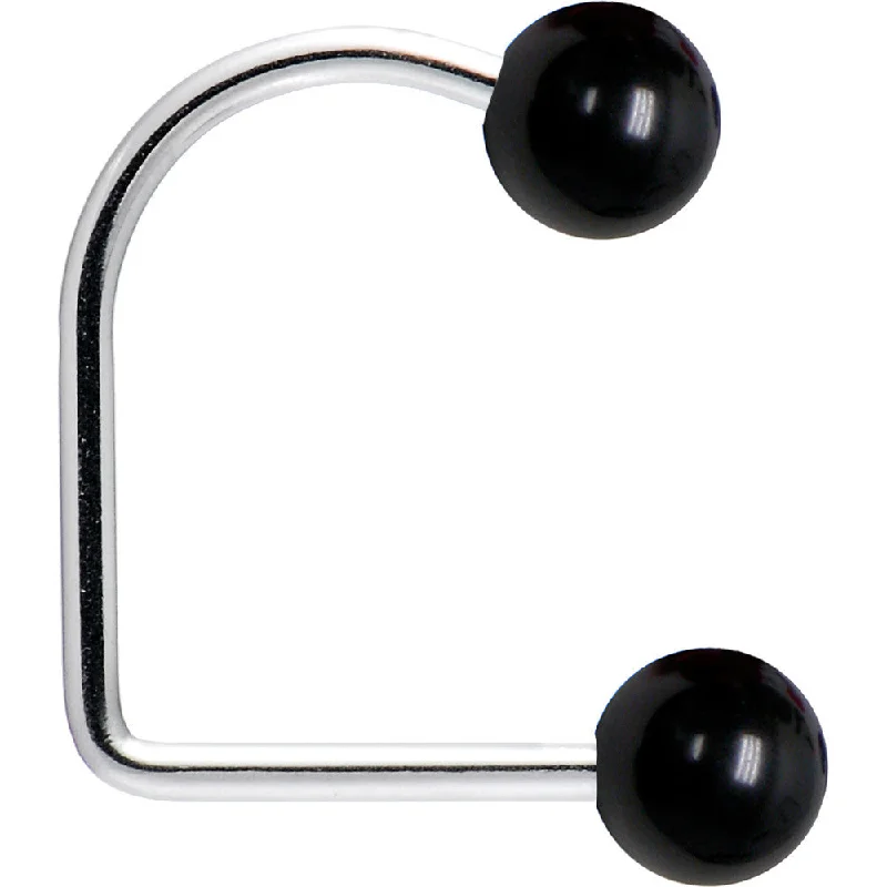 Stainless Steel Lip Rings for Durable Fashion16 Gauge Black Acrylic Ball Lippy Loop Labret