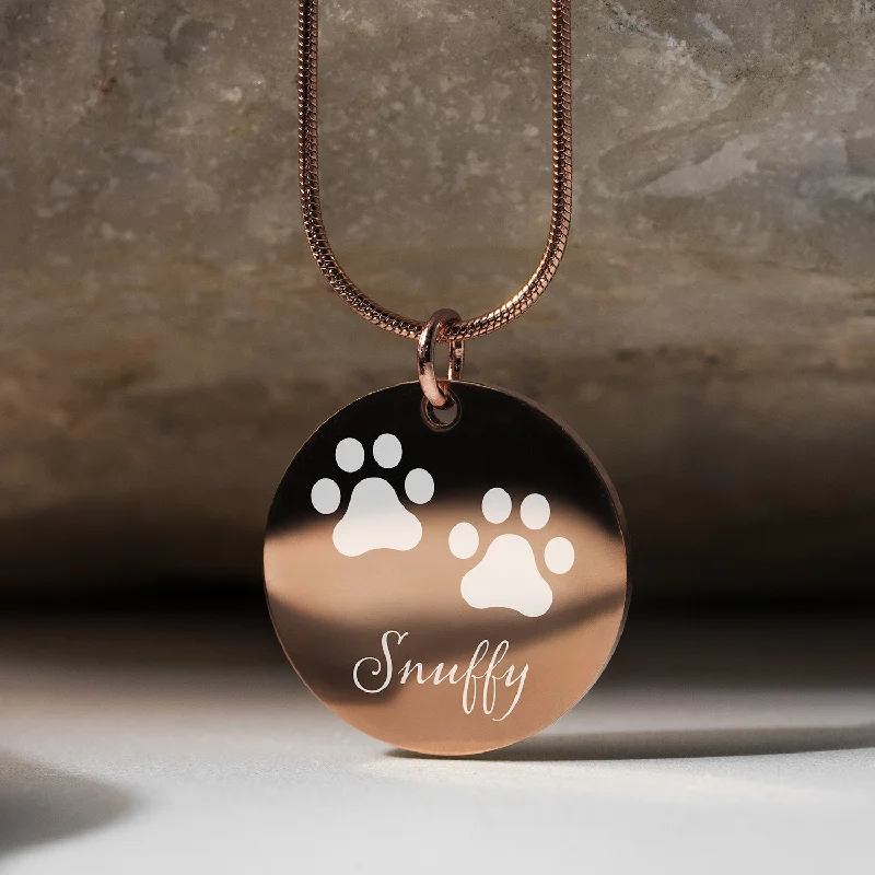 Women's Bangles for Casual Events-Paws Personalised Necklace