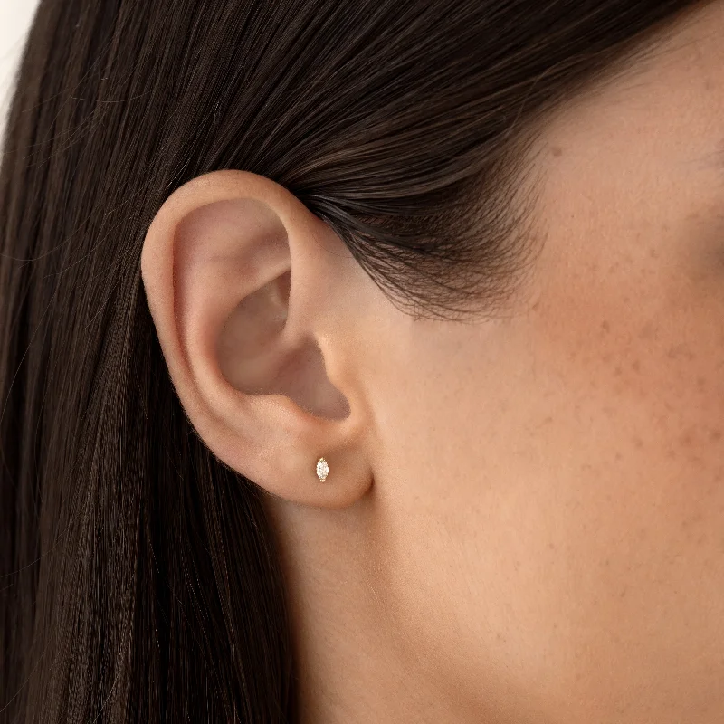 Women's Earrings – Elegant Designs for Every Personality--Marquise Diamond Stud Earrings 14k Gold - Ardelle Women's Earrings – Elegant Designs for Every Personality--Marquise Diamond Stud Earrings 14k Gold - Ardelle