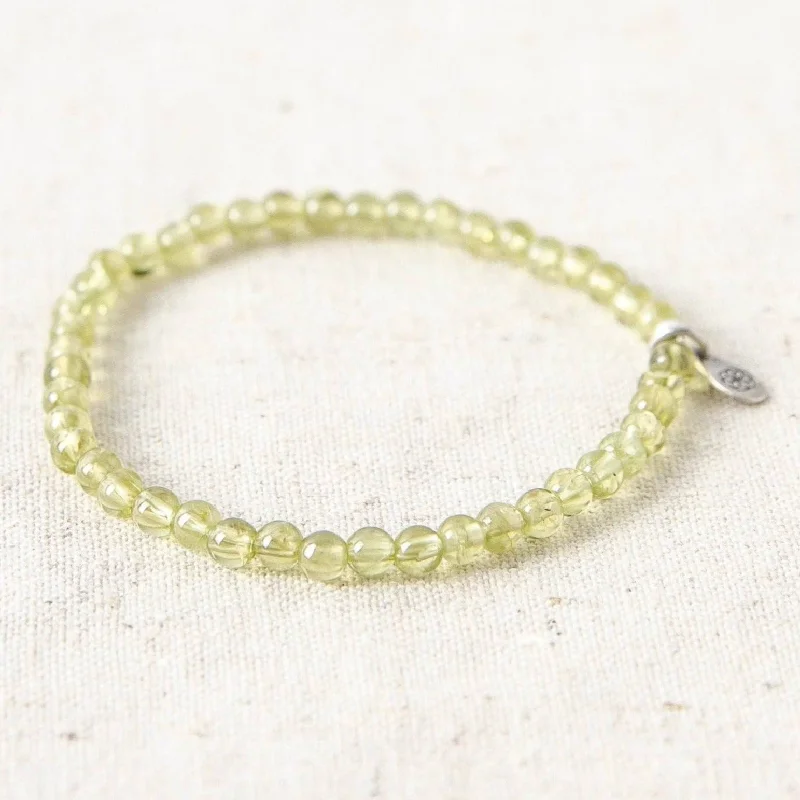 Bangles for Women with Geometric Designs-Peridot Energy Bracelet