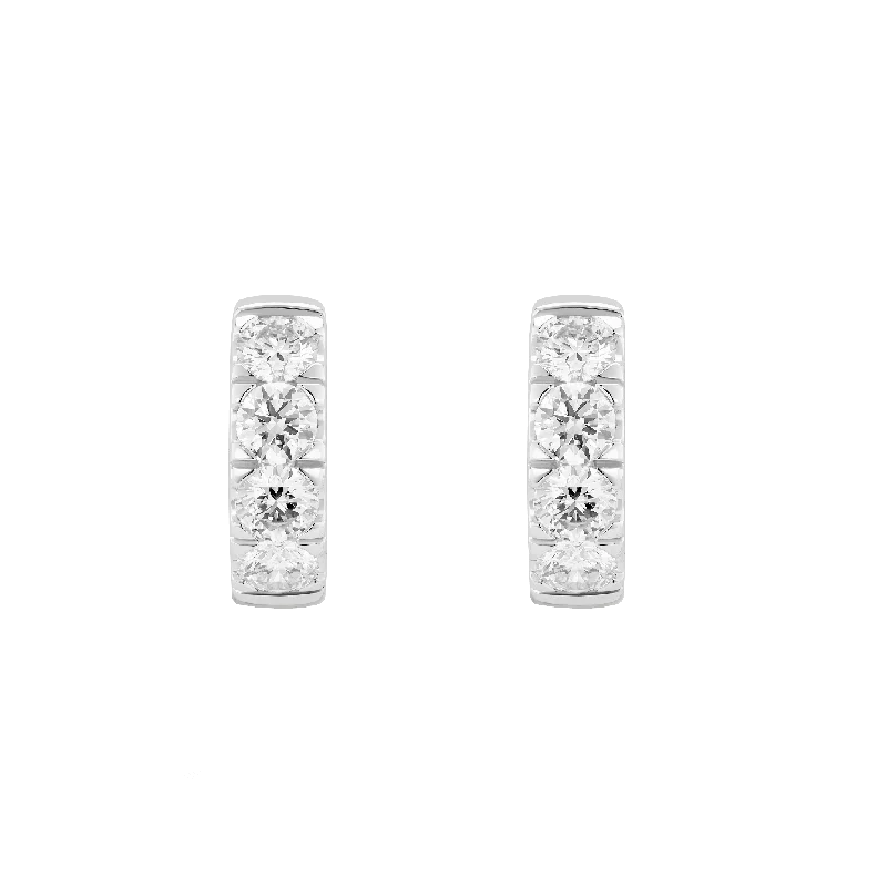 Women's Earrings – Elegant Designs for Every Personality--The Pavé Huggie Hoops, Small Women's Earrings – Elegant Designs for Every Personality--The Pavé Huggie Hoops, Small