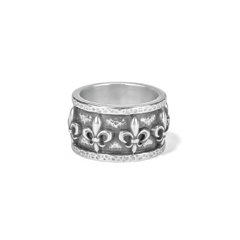 Chic Women's Rings for Fashion-Forward Looks-Fleur De Lis Ring