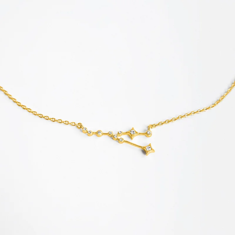 Shop Classic Women's  Necklaces & Pendants with a Modern Twist-Zodiac Constellation Pendant (Taurus) - Gold
