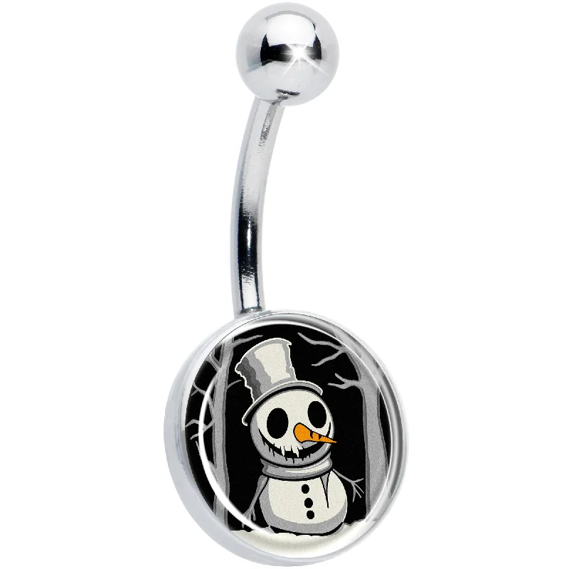 Stylish Belly Rings with Elegant Features -Christmas Holiday Spooky Snowman Belly Ring Stylish Belly Rings with Elegant Features -Christmas Holiday Spooky Snowman Belly Ring