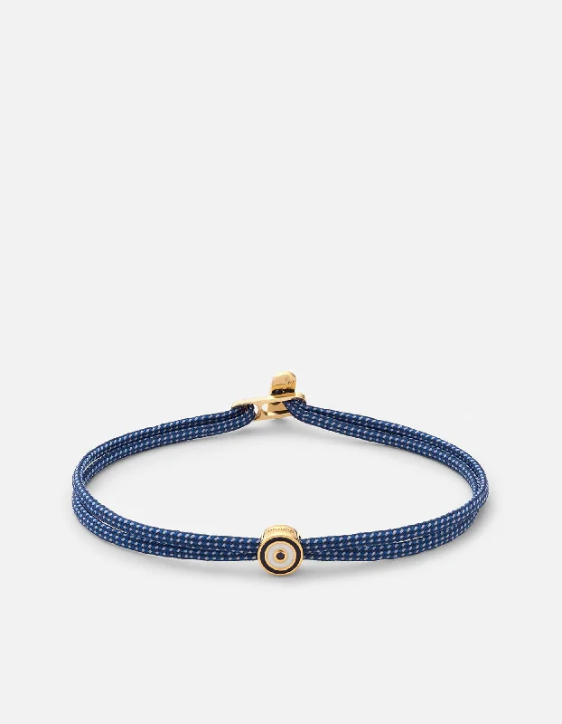 Unique Men's Stretch Bracelets-Opus Sapphire Metric 2.5mm Rope Bracelet, Gold Vermeil Unique Men's Stretch Bracelets-Opus Sapphire Metric 2.5mm Rope Bracelet, Gold Vermeil