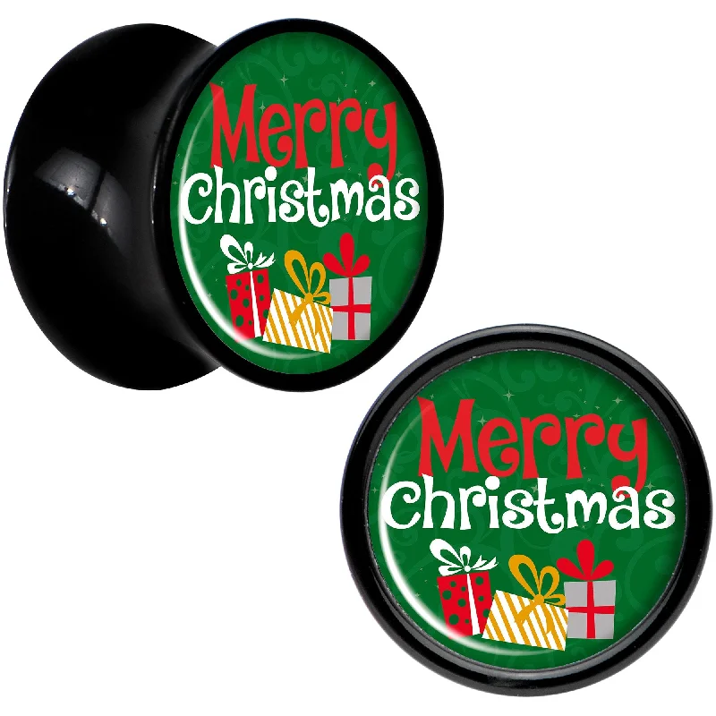 Women's Earrings – Elegant Designs for Every Personality--Merry Christmas Presents Black Acrylic Saddle Plug Set Sizes 8mm to 20mm Women's Earrings – Elegant Designs for Every Personality--Merry Christmas Presents Black Acrylic Saddle Plug Set Sizes 8mm to 20mm