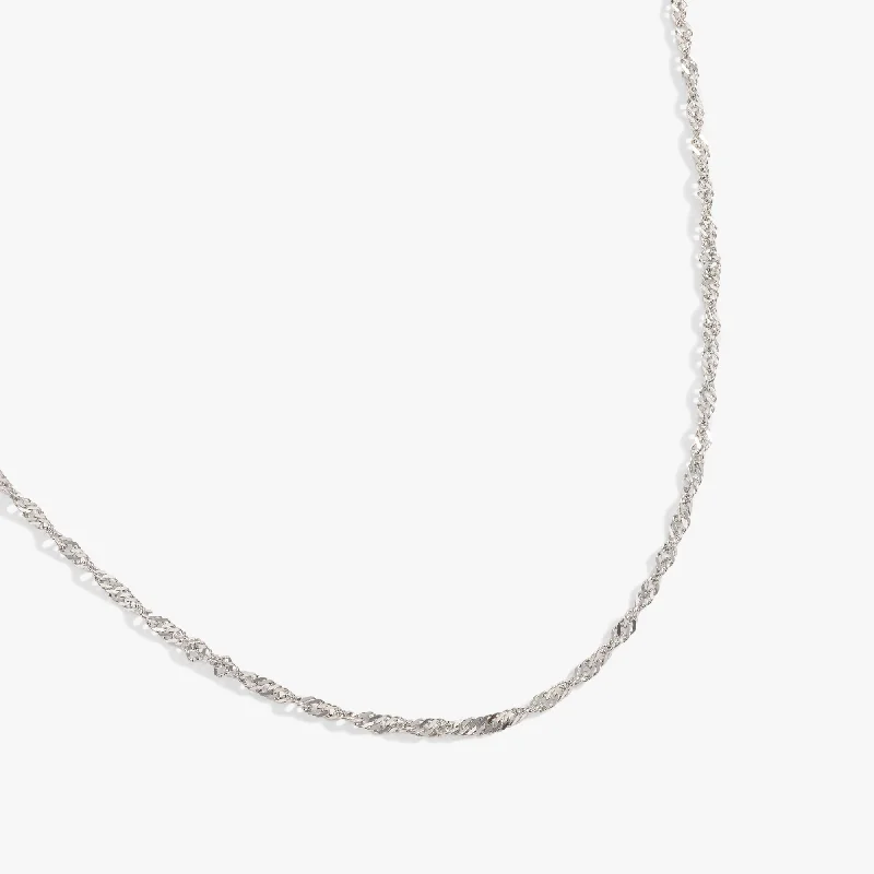 Shop Classic Women's  Necklaces & Pendants with a Modern Twist-Singapore Chain Charm & Layering Necklace