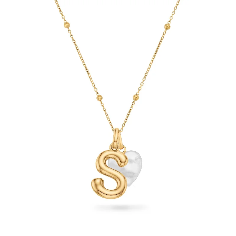 Shop Classic Women's Necklaces & Pendants with a Modern Twist-Molten Initial & Birthstone Necklace (Gold) Shop Classic Women's Necklaces & Pendants with a Modern Twist-Molten Initial & Birthstone Necklace (Gold)