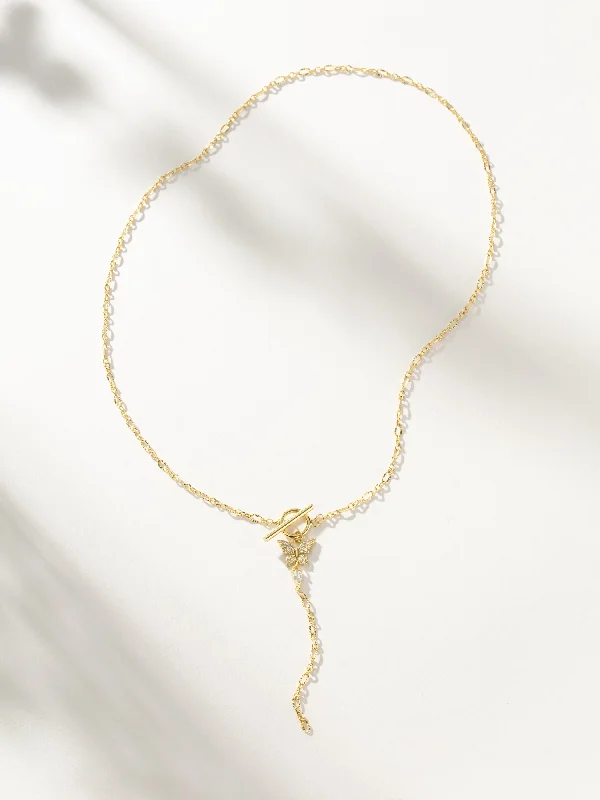 Shop Classic Women's  Necklaces & Pendants with a Modern Twist-Butterfly Lariat Necklace