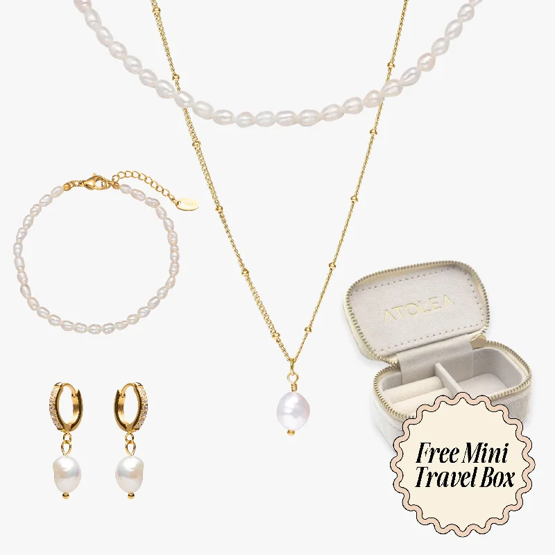 Eco-Friendly Bangles for Women-Best-Selling Pearls Bundle