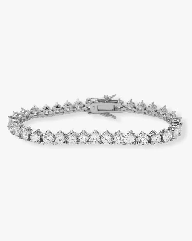 High-Quality Gemstone Bangles for Women-Mama Not Your Basic Tennis Bracelet - Silver|White Diamondettes High-Quality Gemstone Bangles for Women-Mama Not Your Basic Tennis Bracelet - Silver|White Diamondettes