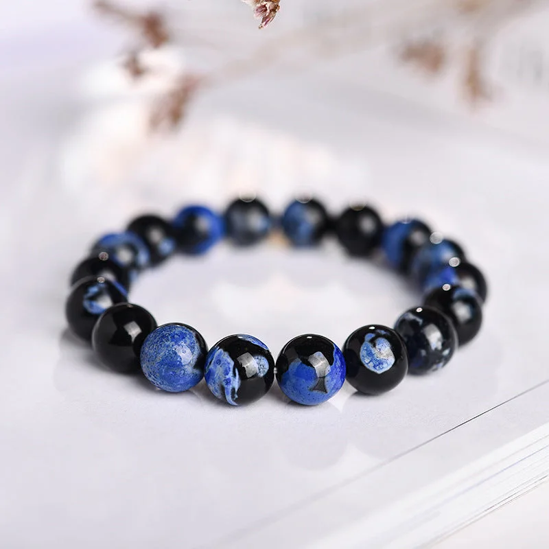 Cool Bracelets with Skull Charms for Men-Buddha Stones Various Agate Black Onyx Protection Bracelet Cool Bracelets with Skull Charms for Men-Buddha Stones Various Agate Black Onyx Protection Bracelet