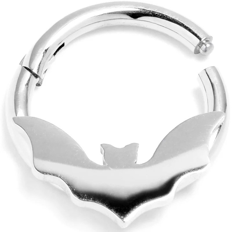 Women's Earrings – Elegant Designs for Every Personality--16 Gauge 5/16  Bat Precision Hinged Segment Ring
