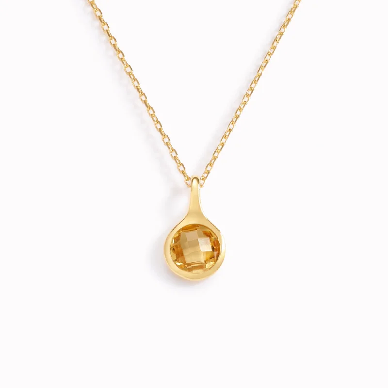 Shop Classic Women's Necklaces & Pendants with a Modern Twist-Citrine Necklace - Sigrid Shop Classic Women's Necklaces & Pendants with a Modern Twist-Citrine Necklace - Sigrid