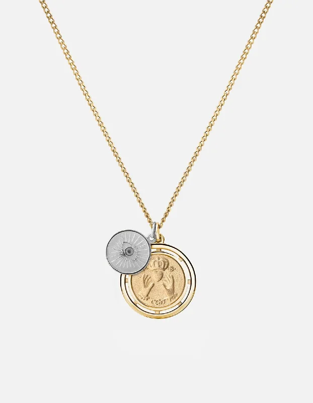 Exclusive Men's Necklaces & Pendants for the Modern Gentleman-Test of Time Necklace, 14k Gold/Sterling Silver Exclusive Men's Necklaces & Pendants for the Modern Gentleman-Test of Time Necklace, 14k Gold/Sterling Silver