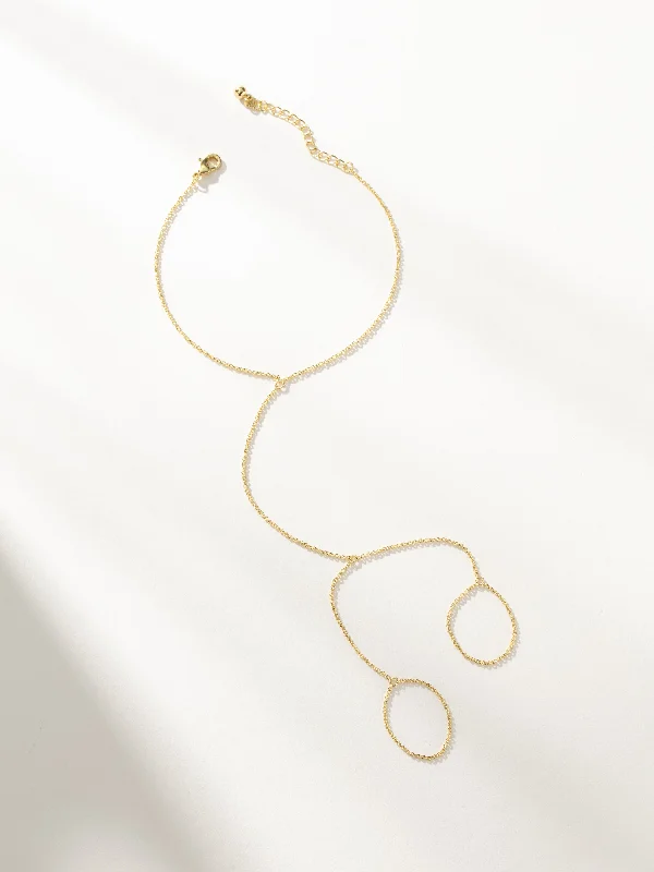 Custom-Engraved Bangles for Women-Bad Habits Hand Chain